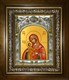 Икона Девпетерувская икона Божией Матери, в киоте 20х24 см 27096