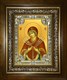 Икона Умягчение злых сердец, икона Божией Матери, в киоте 24х30 см 27589 - фото 41205
