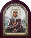 Икона Ксения Петербургская (Петербуржская), дерево, посеребрение 925 28267 - фото 41870