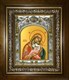 Икона Яхромская икона Божией Матери, в киоте 20х24 см 28644