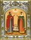 Икона Петр и Феврония святые благоверные князья, 14х18 см 29143 - фото 42726