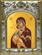 Икона Владимирская икона Божией Матери, 14х18 см 29290 - фото 42869