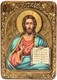 Живописная икона Господь Вседержитель на кипарисе 21х29 см. 233855 - фото 4571