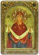 Живописная икона Образ Божией Матери Покров на кипарисе 21х29 см. 233861 - фото 4584