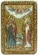 Живописная икона Петр и Феврония на кипарисе 29х42 см. 233872 - фото 4608