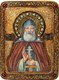 Живописная икона Преподобный Илия Муромец Печерский на кипарисе 21х29 см. 233875 - фото 4615