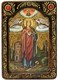 Живописная икона Святая великомученица Варвара Илиопольская на кипарисе 21х29 см. 233882