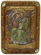 Живописная икона Святой апостол и евангелист Лука на кипарисе 21х29 см. 233903