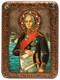 Подарочная икона Святой праведный воин Феодор Адмирал (Ушаков) на дубе 15х20 см. 234441