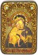 Настольная икона Феодоровская икона Божией Матери на дубе 10х15 см. 234273