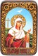 Настольная икона Святая мученица Иулия (Юлия) Карфагенская на дубе 10х15 см. 234196