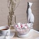 Фруктовница-конфетница Кошка Шелби Сильвер Bo52105_3734