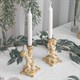 Подсвечник Путти пара Айвори Bo22107_1336
