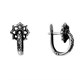 Серьги серебряные черненые 2.28 гр. 228982