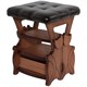 Табурет Марта 2 с ящиком Шоколад Рептилия Bo11178_2273