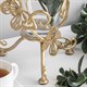 Ваза Бабочка Эир Мраморное золото Bo59006_4301
