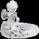 Мыльница Ангел с розами Сильвер Bo22682_4009