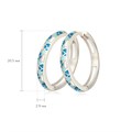 Серьги серебряные «Седмица», бирюзовые Fil3.30-58