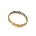 Кольцо из серебра «Седмица» (золочение), фиолетовая Fil6.32з-154 - фото 78550