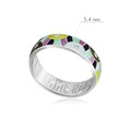 Кольцо из серебра «Эрте», разноцветное с фианитами Fil61.162-168