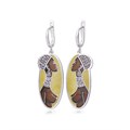Серебряные серьги «Кения», желтые Fil31.255-475
