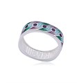 Кольцо из серебра «Муссон», голубая Fil61.246-490