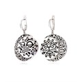 Серебряные серьги-подвески «Маори Солнце и Луна» Fil31.343-509