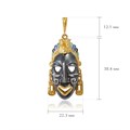 Серебряная подвеска «Африканская маска Бамборо» (золочение) Fil71.282з-604