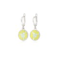 Серьги-подвески «Бергамот», желтые Fil31.200-643