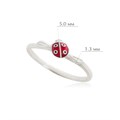 Кольцо из серебра «Божья коровка» Fil61.208-735