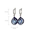 Серьги-подвески серебряные «По зернышку», синие Fil3.92-955