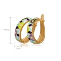 Серьги-полукольца «Эрте» (золочение), разноцветные Fil31.162з-960