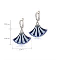Серьги-подвески серебряные «Тамтам», синие Fil31.117-966
