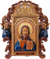 Резная икона "Вседержитель" с ящиком RM100027