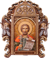Резная икона "Александр Невский" с ящиком RM100028 - фото 81203