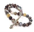 Четки ювелирные из бразильского агата "Молитва кресту Господню" 52313