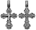 Крест серебрянный, Чернение (оксидирование), с корундами, коллекция "Санкт-Петербург", 4.20 гр. 225635