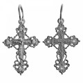 Крест серебрянный, с корундами, Царь Славы, 0.90 гр. 226257