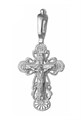 Крест серебрянный, с корундами, коллекция "Иваново", 2.76 гр. 225812