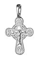 Крест серебрянный, с корундами, коллекция "Иваново", 1.08 гр. 226398