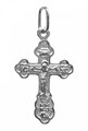 Крест серебрянный, с корундами, Эпифания, 1.08 гр. 226420
