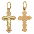 Крест золотой, с корундами, Православие, 0.97 гр. 224903