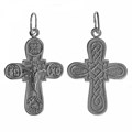 Крест серебрянный, с корундами, Эпифания, 2.29 гр. ПР.К.000139