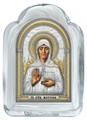Икона Матроны Московской серебряная на стекле 243664 - фото 82978