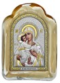 Икона Феодоровской Божией Матери на стекле позолота 53245 - фото 83097