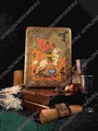 Настольная икона Чудо святого Георгия о змие на мореном дубе 15х10 20571 - фото 83797