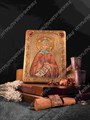 Настольная икона Преподобная Фотиния (Светлана) Палестинская на мореном дубе 15х10 20760 - фото 83811