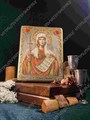 Настольная икона Святая мученица Татиана на мореном дубе 15х10 20726 - фото 83844