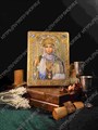 Настольная икона Святая Равноапостольная княгиня Ольга на мореном дубе 15х10 20393 - фото 83847