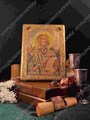 Настольная икона Святой равноапостольный князь Владимир на мореном дубе 15х10 20857 - фото 83861